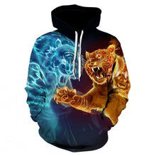 Load image into Gallery viewer, Men's new animal-print hoodie