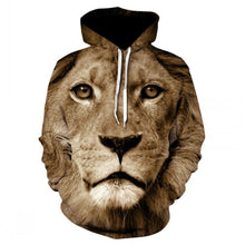 Load image into Gallery viewer, Men's new animal-print hoodie