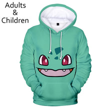 Load image into Gallery viewer, Autumn 3D Anime Pokemon Hoodies Men Women Hoodie Children Sweatshirts 3D Pokemon Hooded boys girls Anime Kids Casual pullovers