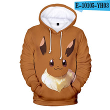 Load image into Gallery viewer, Autumn 3D Anime Pokemon Hoodies Men Women Hoodie Children Sweatshirts 3D Pokemon Hooded boys girls Anime Kids Casual pullovers