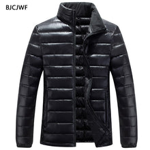 Load image into Gallery viewer, BJCJWF Winter autumn coat men Slim fit Cotton padded Jacket Standing collar Casual Parka Classic Outwear veste homme male coats