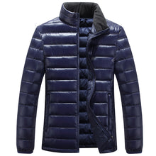 Load image into Gallery viewer, BJCJWF Winter autumn coat men Slim fit Cotton padded Jacket Standing collar Casual Parka Classic Outwear veste homme male coats
