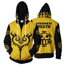 Load image into Gallery viewer, Anime One Piece 3D Hoodie Sweatshirts Trafalgar Law Cosplay Pirates Of Heart Thin Pullover Hoodies Tops Outerwear Coat Outfit
