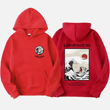 Load image into Gallery viewer, Autumn Japanese Print Men's Hoodies Hooded Streetwear Funny Cat Wave Velvet Hoody Men 2019 Winter Casual Unisex Black Sweatshirt