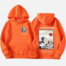 Load image into Gallery viewer, Autumn Japanese Print Men's Hoodies Hooded Streetwear Funny Cat Wave Velvet Hoody Men 2019 Winter Casual Unisex Black Sweatshirt