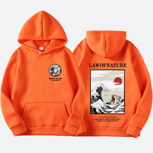 Load image into Gallery viewer, Autumn Japanese Print Men's Hoodies Hooded Streetwear Funny Cat Wave Velvet Hoody Men 2019 Winter Casual Unisex Black Sweatshirt