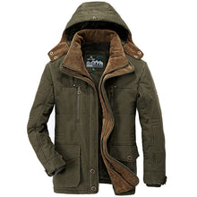 Load image into Gallery viewer, AFS Jeep Thương Hiệu Dày Mùa Đông Parkas Nam Cotton Ấm Nam Plus Kích Thước 5XL 6XL 7XL Giày Đa Năng Bỏ Túi parkas Hombre Invierno