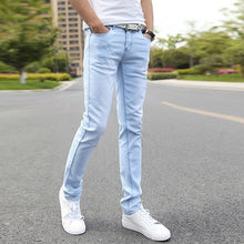 Load image into Gallery viewer, Jeans Slim Fit Fashion Denim Jeans for Male, Blue