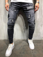 Load image into Gallery viewer, BDLJ 2019 Men Stylish Ripped Jeans Pants Biker Skinny Slim Straight Frayed Denim Trousers Fashion Skinny Jeans Men Clothes AB03