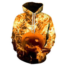 Load image into Gallery viewer, BIAOLUN 2019 Male Sweatshirt Pumpkin King Jack Skellington Evil Smile Pattern Spring Men Hoodies Cool Streetwear Halloween Party