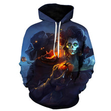 Load image into Gallery viewer, BIAOLUN 2019 Male Sweatshirt Pumpkin King Jack Skellington Evil Smile Pattern Spring Men Hoodies Cool Streetwear Halloween Party