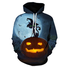 Load image into Gallery viewer, BIAOLUN 2019 Male Sweatshirt Pumpkin King Jack Skellington Evil Smile Pattern Spring Men Hoodies Cool Streetwear Halloween Party