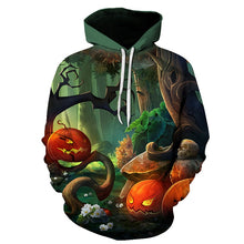 Load image into Gallery viewer, BIAOLUN 2019 Male Sweatshirt Pumpkin King Jack Skellington Evil Smile Pattern Spring Men Hoodies Cool Streetwear Halloween Party
