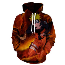 Load image into Gallery viewer, Best-selling anime Naruto 3D men and women hoodies sweatshirt fashion Sasuke spring / autumn Kakashi 3D casual Harajuku pullover