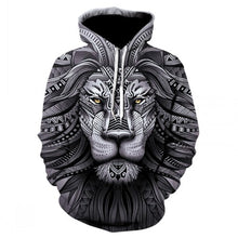 Load image into Gallery viewer, Men's new animal-print hoodie

