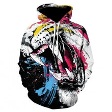 Load image into Gallery viewer, Men's new animal-print hoodie
