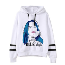 Load image into Gallery viewer, Billie Eilish Hoodies men/women funny hip hop fashion kawaii Sweatshirt Graphic harajuku 90s Tumblr hooded streetwear male
