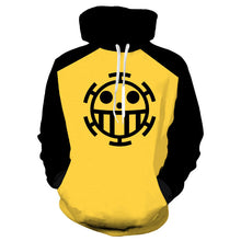 Load image into Gallery viewer, Anime One Piece 3D Hoodie Sweatshirts Trafalgar Law Cosplay Pirates Of Heart Thin Pullover Hoodies Tops Outerwear Coat Outfit
