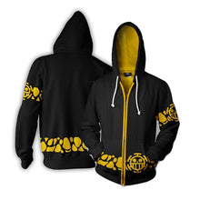 Load image into Gallery viewer, Anime One Piece 3D Hoodie Sweatshirts Trafalgar Law Cosplay Pirates Of Heart Thin Pullover Hoodies Tops Outerwear Coat Outfit
