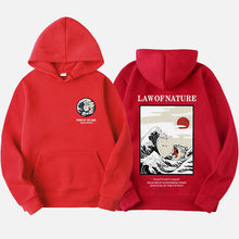 Load image into Gallery viewer, Autumn Japanese Print Men's Hoodies Hooded Streetwear Funny Cat Wave Velvet Hoody Men 2019 Winter Casual Unisex Black Sweatshirt
