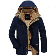 Load image into Gallery viewer, AFS Jeep Thương Hiệu Dày Mùa Đông Parkas Nam Cotton Ấm Nam Plus Kích Thước 5XL 6XL 7XL Giày Đa Năng Bỏ Túi parkas Hombre Invierno
