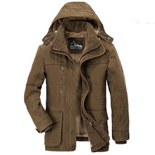 Load image into Gallery viewer, AFS Jeep Thương Hiệu Dày Mùa Đông Parkas Nam Cotton Ấm Nam Plus Kích Thước 5XL 6XL 7XL Giày Đa Năng Bỏ Túi parkas Hombre Invierno
