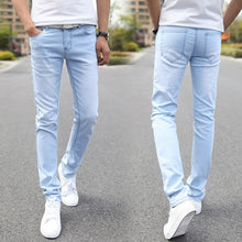 Load image into Gallery viewer, Jeans  Slim Fit Fashion Denim Jeans for Male, Blue

