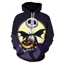 Load image into Gallery viewer, BIAOLUN 2019 Male Sweatshirt Pumpkin King Jack Skellington Evil Smile Pattern Spring Men Hoodies Cool Streetwear Halloween Party
