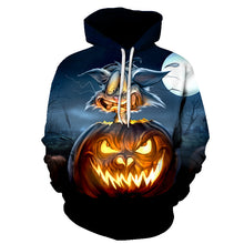 Load image into Gallery viewer, BIAOLUN 2019 Male Sweatshirt Pumpkin King Jack Skellington Evil Smile Pattern Spring Men Hoodies Cool Streetwear Halloween Party
