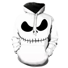 Load image into Gallery viewer, BIAOLUN 2019 Male Sweatshirt Pumpkin King Jack Skellington Evil Smile Pattern Spring Men Hoodies Cool Streetwear Halloween Party
