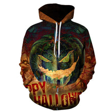 Load image into Gallery viewer, BIAOLUN 2019 Male Sweatshirt Pumpkin King Jack Skellington Evil Smile Pattern Spring Men Hoodies Cool Streetwear Halloween Party
