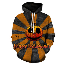 Load image into Gallery viewer, BIAOLUN 2019 Male Sweatshirt Pumpkin King Jack Skellington Evil Smile Pattern Spring Men Hoodies Cool Streetwear Halloween Party
