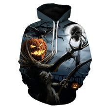 Load image into Gallery viewer, BIAOLUN 2019 Male Sweatshirt Pumpkin King Jack Skellington Evil Smile Pattern Spring Men Hoodies Cool Streetwear Halloween Party
