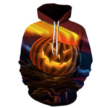 Load image into Gallery viewer, BIAOLUN 2019 Male Sweatshirt Pumpkin King Jack Skellington Evil Smile Pattern Spring Men Hoodies Cool Streetwear Halloween Party
