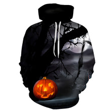 Load image into Gallery viewer, BIAOLUN 2019 Male Sweatshirt Pumpkin King Jack Skellington Evil Smile Pattern Spring Men Hoodies Cool Streetwear Halloween Party
