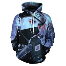 Load image into Gallery viewer, Best-selling anime Naruto 3D men and women hoodies sweatshirt fashion Sasuke spring / autumn Kakashi 3D casual Harajuku pullover
