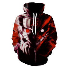 Load image into Gallery viewer, Best-selling anime Naruto 3D men and women hoodies sweatshirt fashion Sasuke spring / autumn Kakashi 3D casual Harajuku pullover
