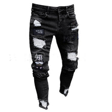 Load image into Gallery viewer, Slim Fit Denim Scratched , Jean
